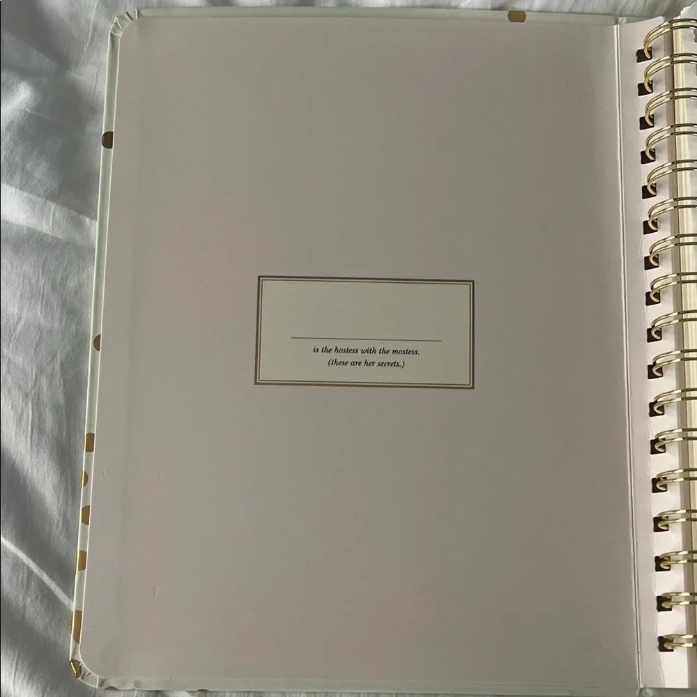 kate spade Cheers Planner with Gold Dots